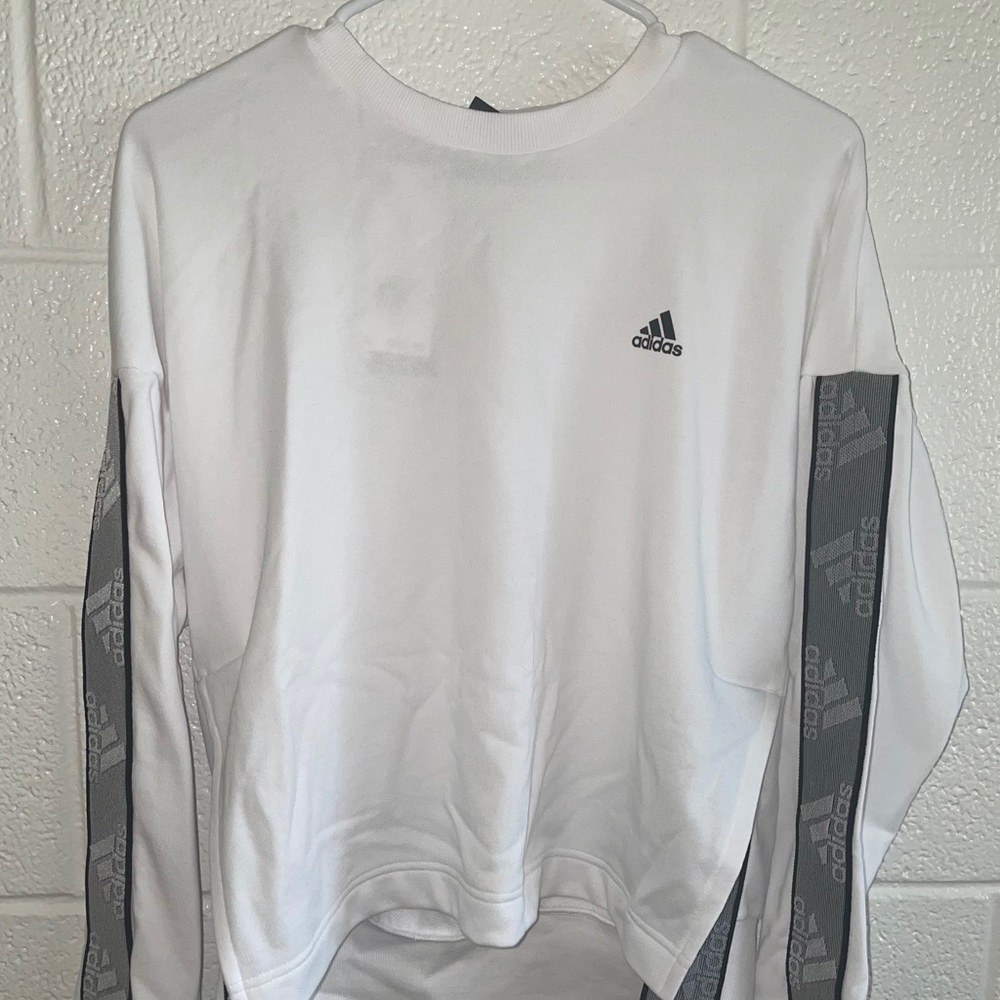 White adidas sweater NWT